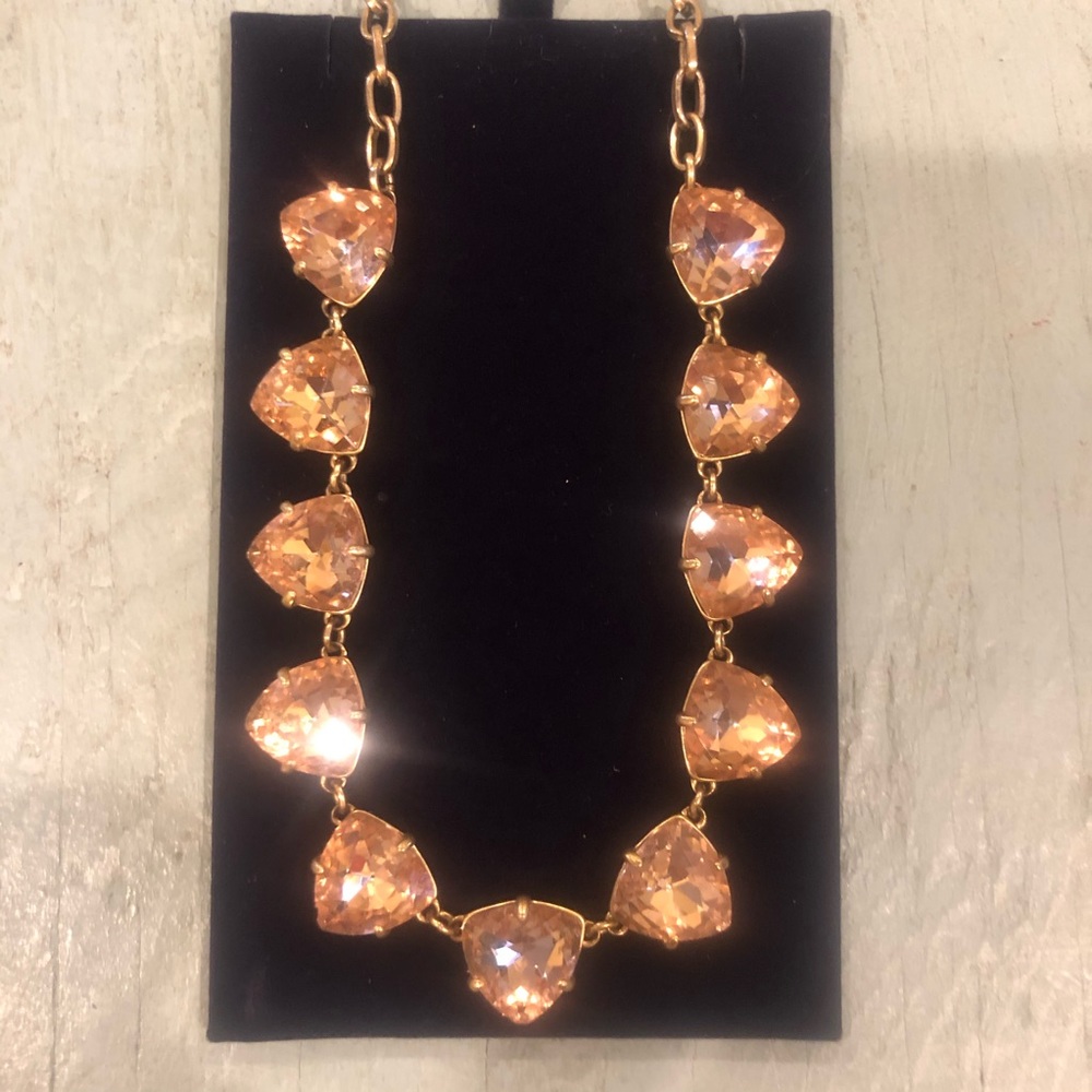 Stella & Dot sparkly champagne necklace